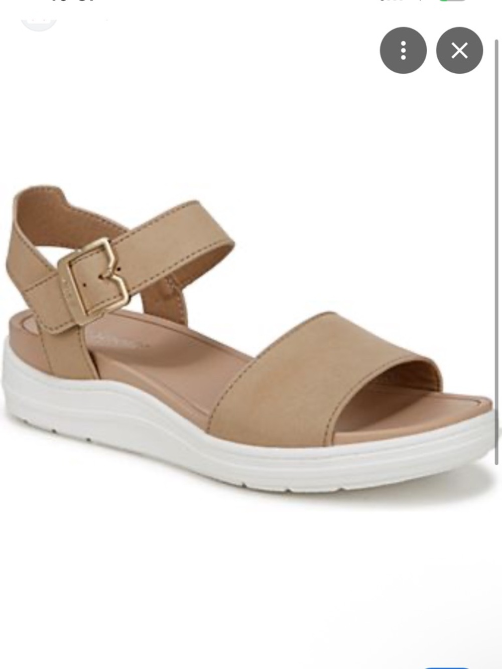 Dr. Scholl's Tan Platform Sandals with White Sole